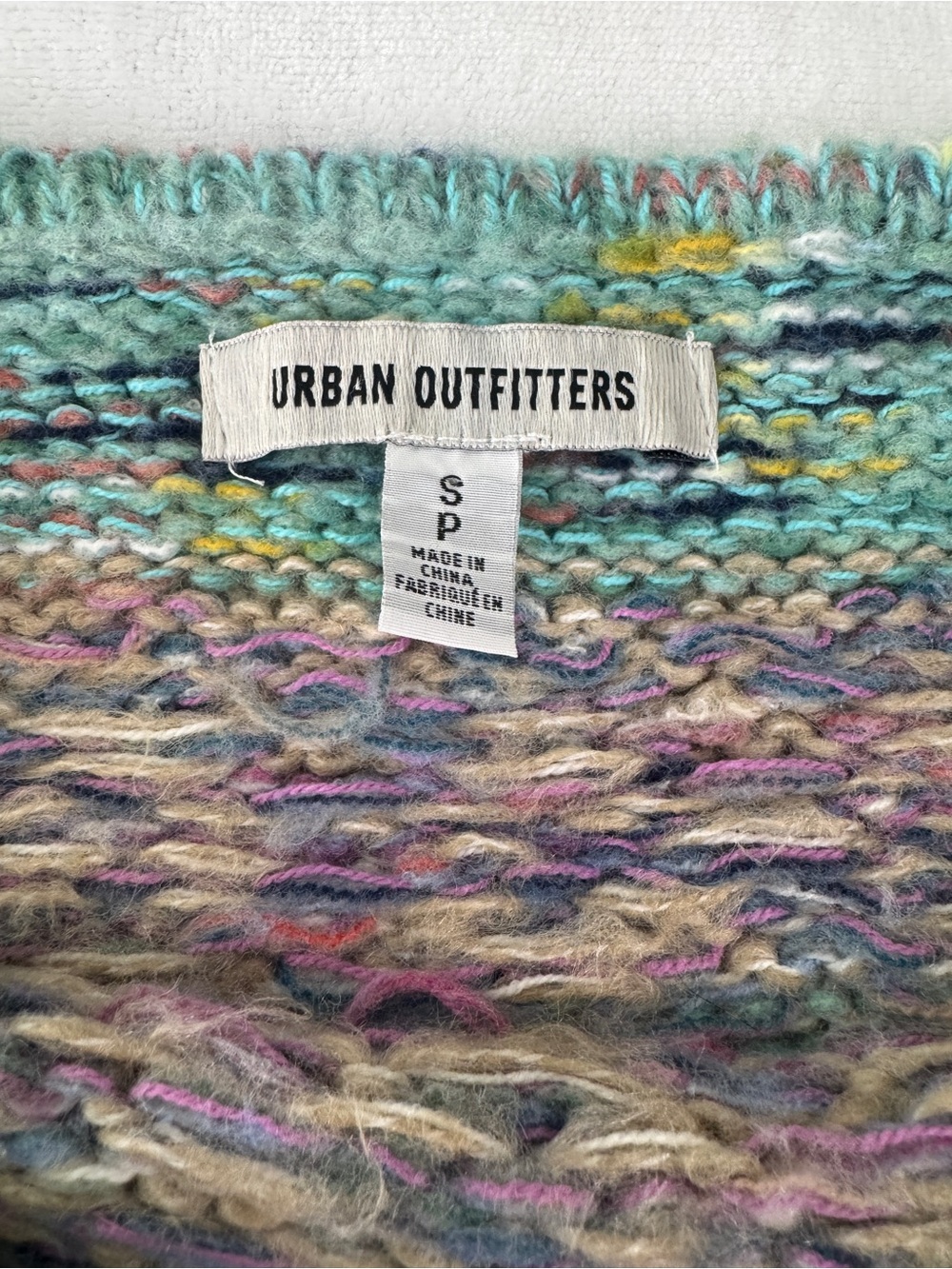 Urban Outfitters Carol Cropped Fair Isle Sweater Multicolor Size S - Picture 5 of 10